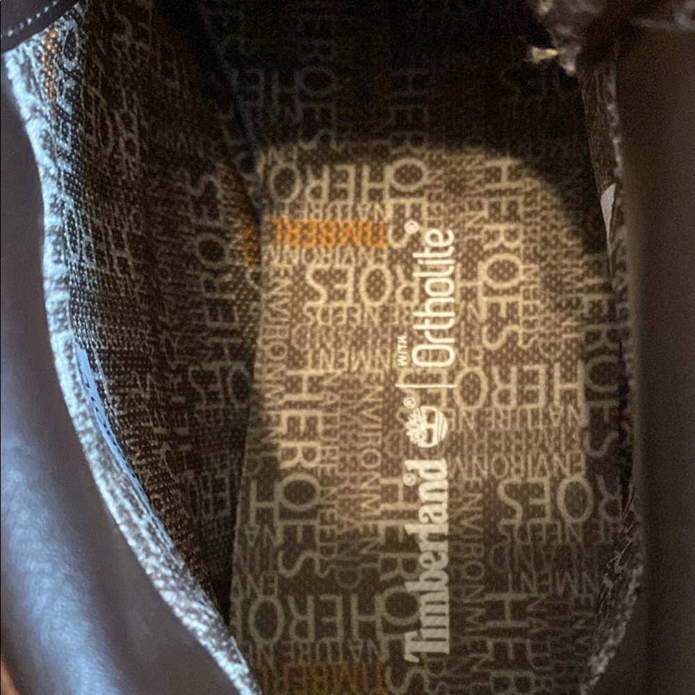 Timberland Brown Leather rebotl ortholite boots - Picture 3 of 9